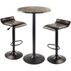 image:imageWinsome Wood Cora 3Piece Round Pub Table with 2 Swivel Stool Set