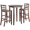 image:imageWinsome Wood Fiona 3Pc High Round Table with Ladder Back Stool