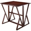 image:imageWinsome Wood Harrington Drop Leaf High Table Antique Walnut