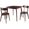 image:imageWinsome Wood Pauline 3Pc Set Table with Chairs Walnut Finish