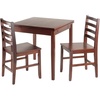 image:imageWinsome Wood Pulman 3Pc Set Extension Table w 2 Ladder Back Chairs