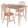 image:imageWinsome Wood Ravenna 3Pc Dining Table with Windsor Chairs  Natural
