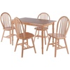 image:imageWinsome Wood Ravenna 5Pc Dining Table with Windsor Chairs  Natural