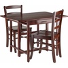 image:imageWinsome Wood Taylor 3Pc Set Drop Leaf Table amp 2 Ladder Back Chairs
