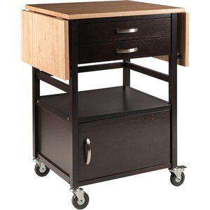 image:imageBellini Drop Leaf Kitchen Cart TwoTone