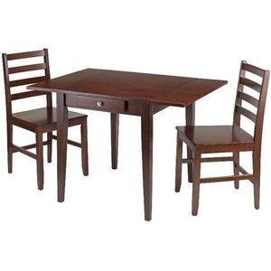 image:imageHamilton 3Pc Drop Leaf Dining Table with 2 Ladder Back Chairs2 chairs