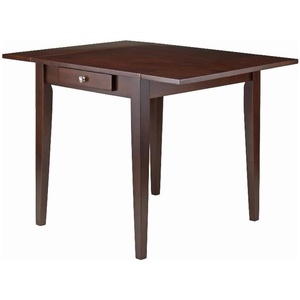 image:imageWinsome Hamilton Double Drop Leaf Dining Table with Drawer for Dining Room 29 Walnut