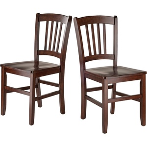 image:imageWinsome Madison Seating Walnut Medium  Classic Backed Kitchen amp Dining Room Chairs Simple amp Elegant Home Seating Solution Great for Office Hallway Bedroom