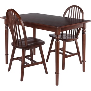 image:imageWinsome Ravenna 3Pc Dining Table with Windsor Chairs Walnut