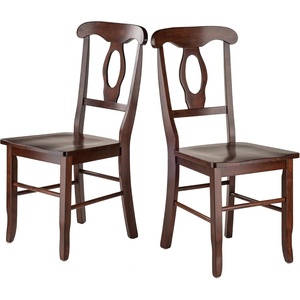 image:imageWinsome Renaissance 2pc Dining Chair Set Key hole back Walnut