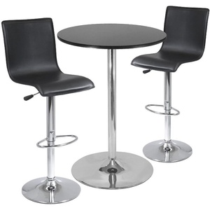 image:imageWinsome Spectrum 3 Piece Round Pub Table Set Black  Metal 28