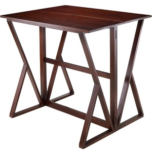 image:imageWinsome Wood Harrington Drop Leaf High Table Antique Walnut