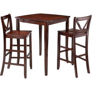 image:imageWinsome Wood Inglewood 3Pc High Table with 2 Bar VBack Stools
