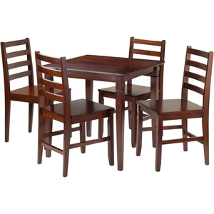 image:imageWinsome Wood Kingsgate 5Pc Dining Table with 4 Hamilton Ladder Back Chairs