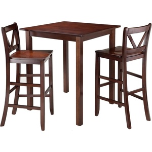 image:imageWinsome Wood Parkland 3Pc High Table with 2 Bar VBack Stools
