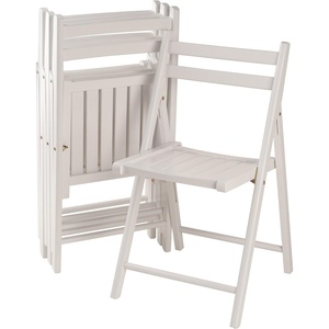 image:imageWinsome Wood Robin Seating Walnut Set of 4  Convenient amp Lightweight Portable Kitchen amp Dining Chairs for Small Homes amp Apartments Indoor amp Outdoor Foldable SeatingWhite