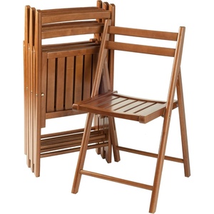 image:imageWinsome Wood Robin Seating Walnut Set of 4  Convenient amp Lightweight Portable Kitchen amp Dining Chairs for Small Homes amp Apartments Indoor amp Outdoor Foldable SeatingTeak