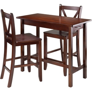 image:imageWinsome Wood Sally 3Pc Breakfast Table Set with 2 VBack Stool