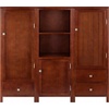 image:imageWinsome Brooke 3Pc Jelly Cupboard Set 47 High 52 Wide Walnut