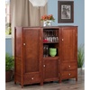 image:imageWinsome Brooke 3Pc Jelly Cupboard Set 47 High 52 Wide Walnut