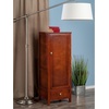 image:imageWinsome Brooke StorageOrganization Antique Walnut  Classic amp Versatile Tall Side Cupboard with Storage Shelves Organization in Kitchen Dining Room Living Room Home OfficeWalnut