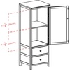 image:imageWinsome Brooke StorageOrganization Walnut