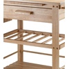 image:imageWinsome Finland Kitchen Natural  Rolling Utility amp Serving Cart with Wheels for Snacks Drinks Kitchen Essentials Storage amp Organization for Home Apartment