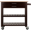 image:imageWinsome Langdon Cart Kitchen CappuccinoNatural 3657x2642x3445