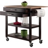 image:imageWinsome Langdon Cart Kitchen CappuccinoNatural 3657x2642x3445
