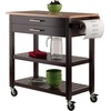 image:imageWinsome Langdon Cart Kitchen CappuccinoNatural 3657x2642x3445