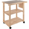 image:imageWinsome Mario Kitchen Cart  Rolling Utility amp Serving Cart with Wheels for Snacks Drinks Kitchen Essentials Storage amp Organization for Home Apartment