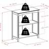 image:imageWinsome Terrace SolidComposite Wood 3Tier 26Inch Wide Storage Shelf Espresso 92327  Sturdy Compact Display Bookcase for Bedroom Living Room Home Office Convenient amp Stylish Storage ShelvingNo Basket