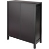 image:imageWinsome Terrace SolidComposite Wood 3Tier 26Inch Wide Storage Shelf Espresso 92327  Sturdy Compact Display Bookcase for Bedroom Living Room Home Office Convenient amp Stylish Storage ShelvingNo Basket