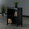 image:imageWinsome Terrace SolidComposite Wood 3Tier 26Inch Wide Storage Shelf Espresso 92327  Sturdy Compact Display Bookcase for Bedroom Living Room Home Office Convenient amp Stylish Storage ShelvingNo Basket