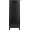 image:imageWinsome Terrace Storage Shelf 3Tier Wide in Espresso 37Inchno basket
