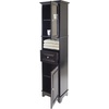 image:imageWinsome Wood Alps Tall Cabinet with Glass Door and Drawer  Easy to Store Portable Fold Up Table Set for Kitchen Living Room TV Dining Crafts Puzzles Work From Home