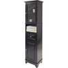 image:imageWinsome Wood Alps Tall Cabinet with Glass Door and Drawer  Easy to Store Portable Fold Up Table Set for Kitchen Living Room TV Dining Crafts Puzzles Work From Home