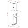 image:imageWinsome Wood Alps Tall Cabinet with Glass Door and Drawer  Easy to Store Portable Fold Up Table Set for Kitchen Living Room TV Dining Crafts Puzzles Work From Home