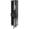 image:imageWinsome Wood Alps Tall Cabinet with Glass Door and Drawer  Easy to Store Portable Fold Up Table Set for Kitchen Living Room TV Dining Crafts Puzzles Work From Home