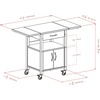image:imageWinsome WoodVeneer Mobile Kitchen Cart with Lockable Wheels Beech 84920Kitchen Cart