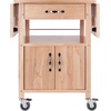 image:imageWinsome WoodVeneer Mobile Kitchen Cart with Lockable Wheels Beech 84920Kitchen Cart
