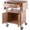 image:imageWinsome WoodVeneer Mobile Kitchen Cart with Lockable Wheels Beech 84920Kitchen Cart