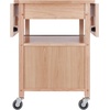 image:imageWinsome WoodVeneer Mobile Kitchen Cart with Lockable Wheels Beech 84920Kitchen Cart