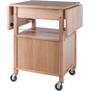 image:imageWinsome WoodVeneer Mobile Kitchen Cart with Lockable Wheels Beech 84920Kitchen Cart