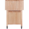 image:imageWinsome WoodVeneer Mobile Kitchen Cart with Lockable Wheels Beech 84920Kitchen Cart
