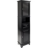 image:imageWinsome Wood Alps Tall Cabinet with Glass Door and Drawer  Easy to Store Portable Fold Up Table Set for Kitchen Living Room TV Dining Crafts Puzzles Work From Home