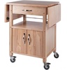 image:imageWinsome WoodVeneer Mobile Kitchen Cart with Lockable Wheels Beech 84920Kitchen Cart