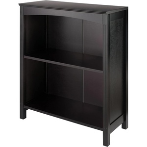 image:imageWinsome Terrace SolidComposite Wood 3Tier 26Inch Wide Storage Shelf Espresso 92327  Sturdy Compact Display Bookcase for Bedroom Living Room Home Office Convenient amp Stylish Storage ShelvingNo Basket