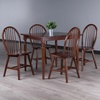 image:imageWinsome Mornay Square Dining Table with 4 Windsor Chairs 36 Wide Walnut