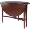 image:imageWinsome Hannah 3Pc Double Drop Leaf Table Set with 2 Windsor Chairs Walnut FinishWalnut